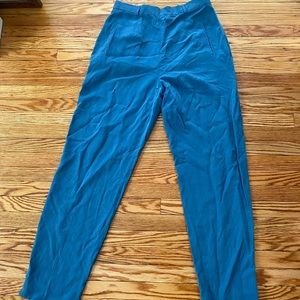 Blue trouser pants